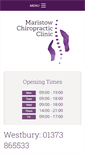 Mobile Screenshot of maristowchiropractic.com