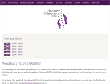 Tablet Screenshot of maristowchiropractic.com